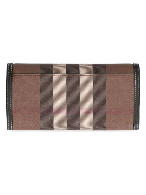 A8900 BURBERRY CONTINENTAL WALLET WITH CHECK MOTIF