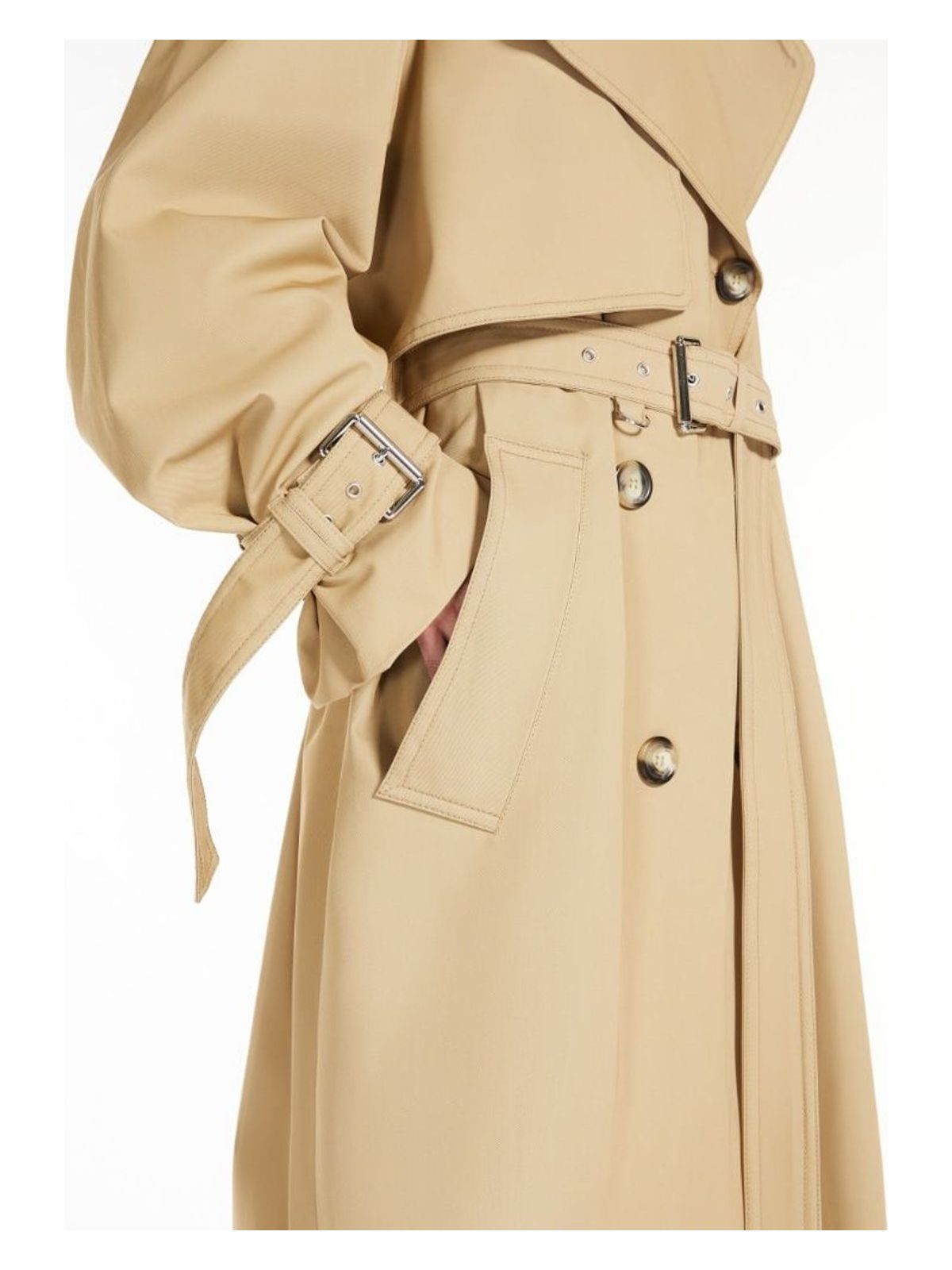 001 MAX MARA SPORTMAX RICAMO RAINCOAT BEIGE