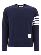 Blue THOM BROWNE "4-BAR" SWEATSHIRT