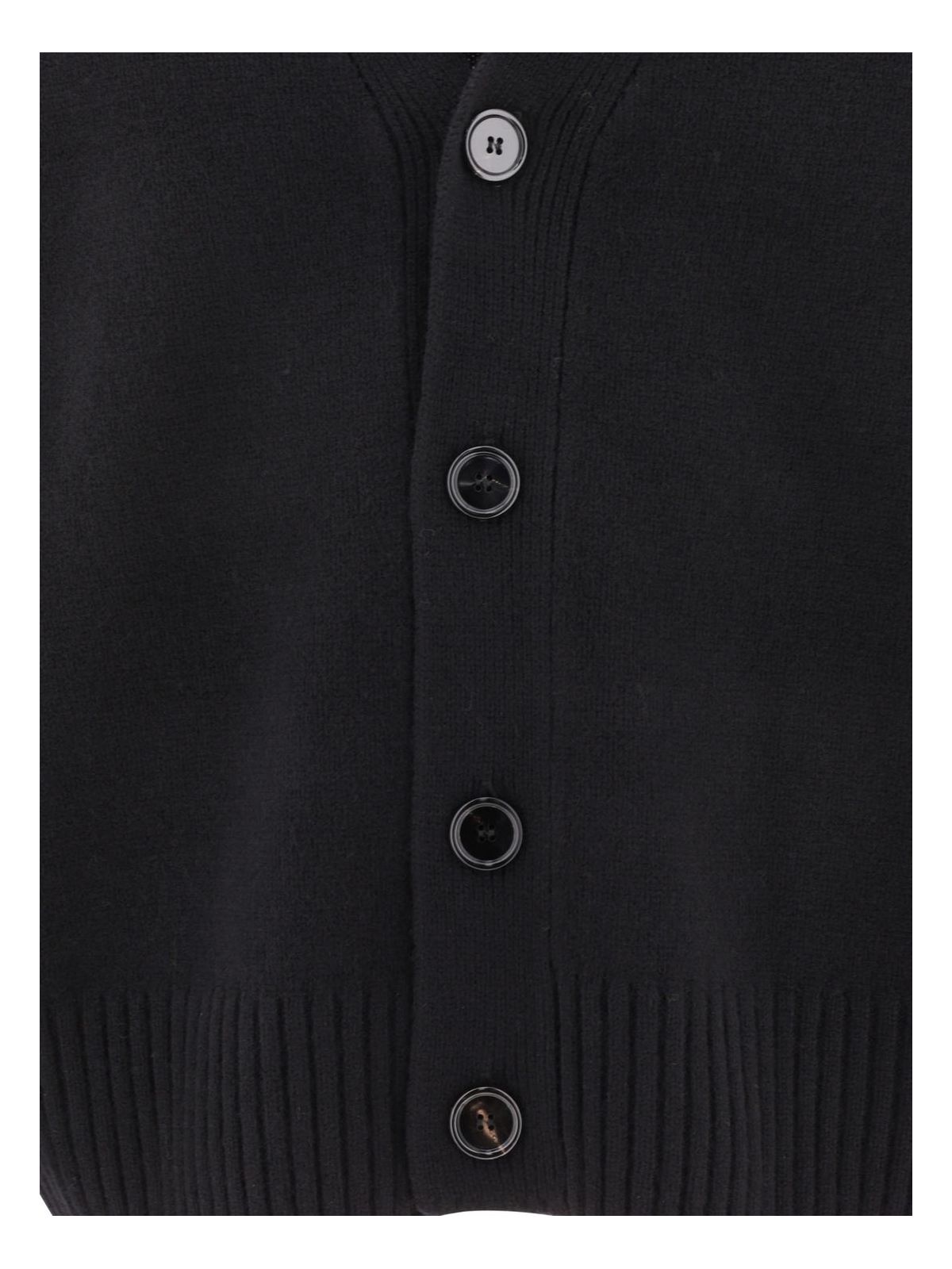 Black AMI PARIS "AMI DE COEUR" CARDIGAN