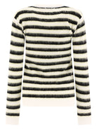 White MARNI STRIPED MOHAIR SWEATER