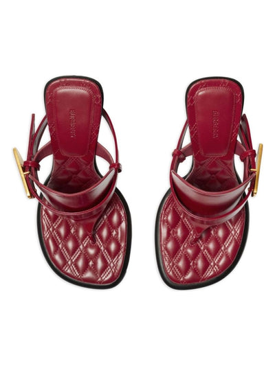 B9380 BURBERRY LEATHER THONG SANDALS