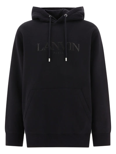 Black LANVIN "LANVIN" HOODIE