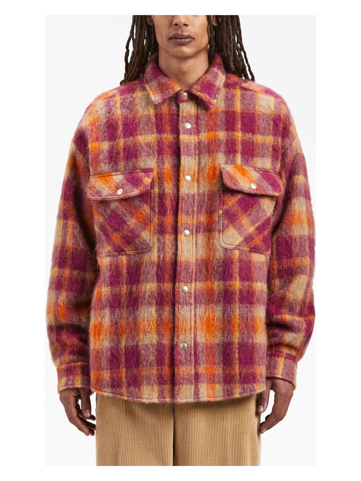 2861 PALM ANGELS CHECKED WOOL OVERSHIRT