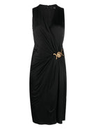 1A005721B000 VERSACE SHORT JERSEY DRAPED DRESS