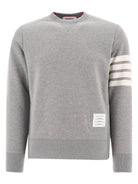 Grey THOM BROWNE "4-BAR" SWEATSHIRT