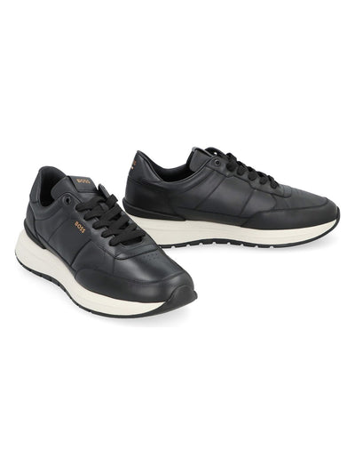 001 BOSS JACE LEATHER LOW-TOP SNEAKERS