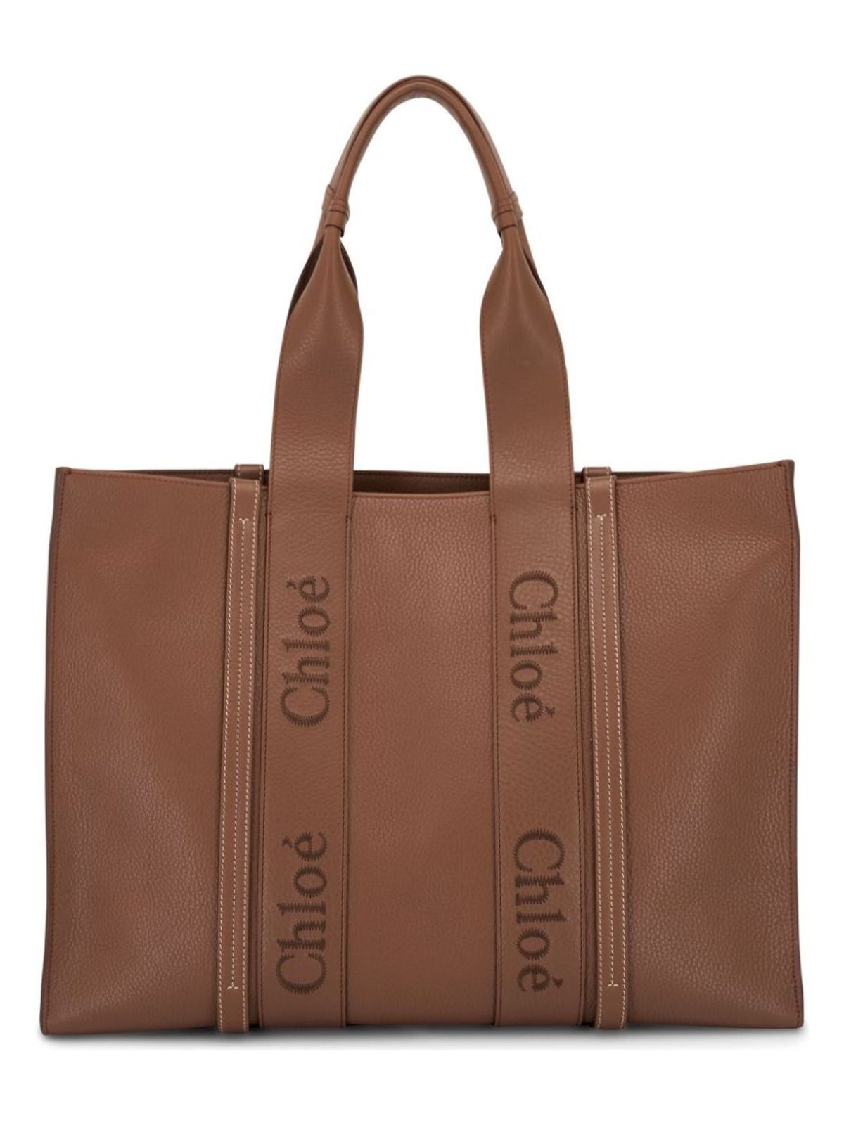 WOODY29X CHLOÉ WOODY LARGE LEATHER TOTE