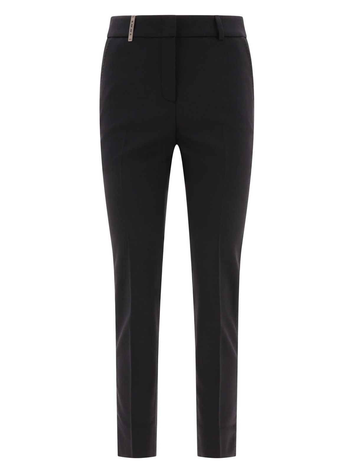 Black PESERICO "SIGN" TROUSERS