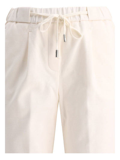 White PESERICO TRACK TROUSERS