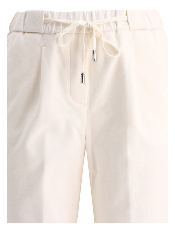 White PESERICO TRACK TROUSERS