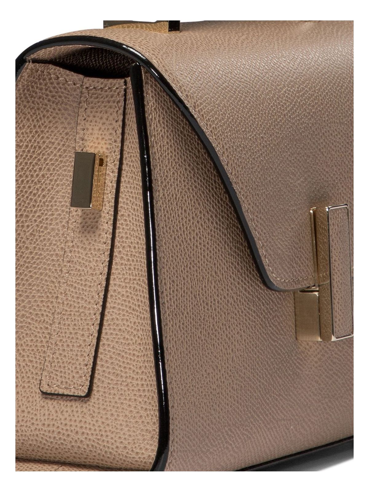 Beige VALEXTRA "ISIDE MICRO" CROSSBODY BAG