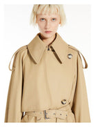 001 MAX MARA SPORTMAX RICAMO RAINCOAT BEIGE