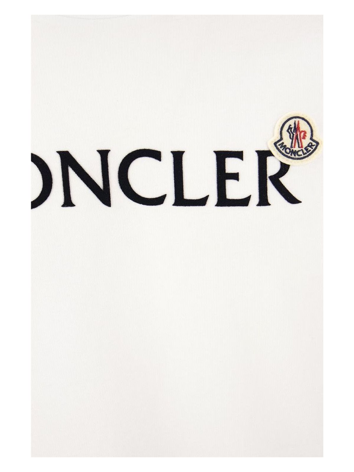 WHITE MONCLER SS T-SHIRT (J10918C000578390T001) | LOZURI