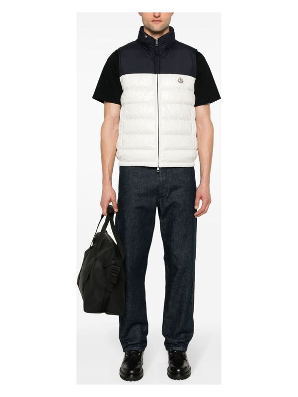 WHITE MONCLER CERCES - DOWN FILLED GILET (J10911A00058595ZJ) | LOZURI