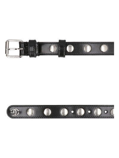 1000 GUCCI STUDDED LEATHER BELT