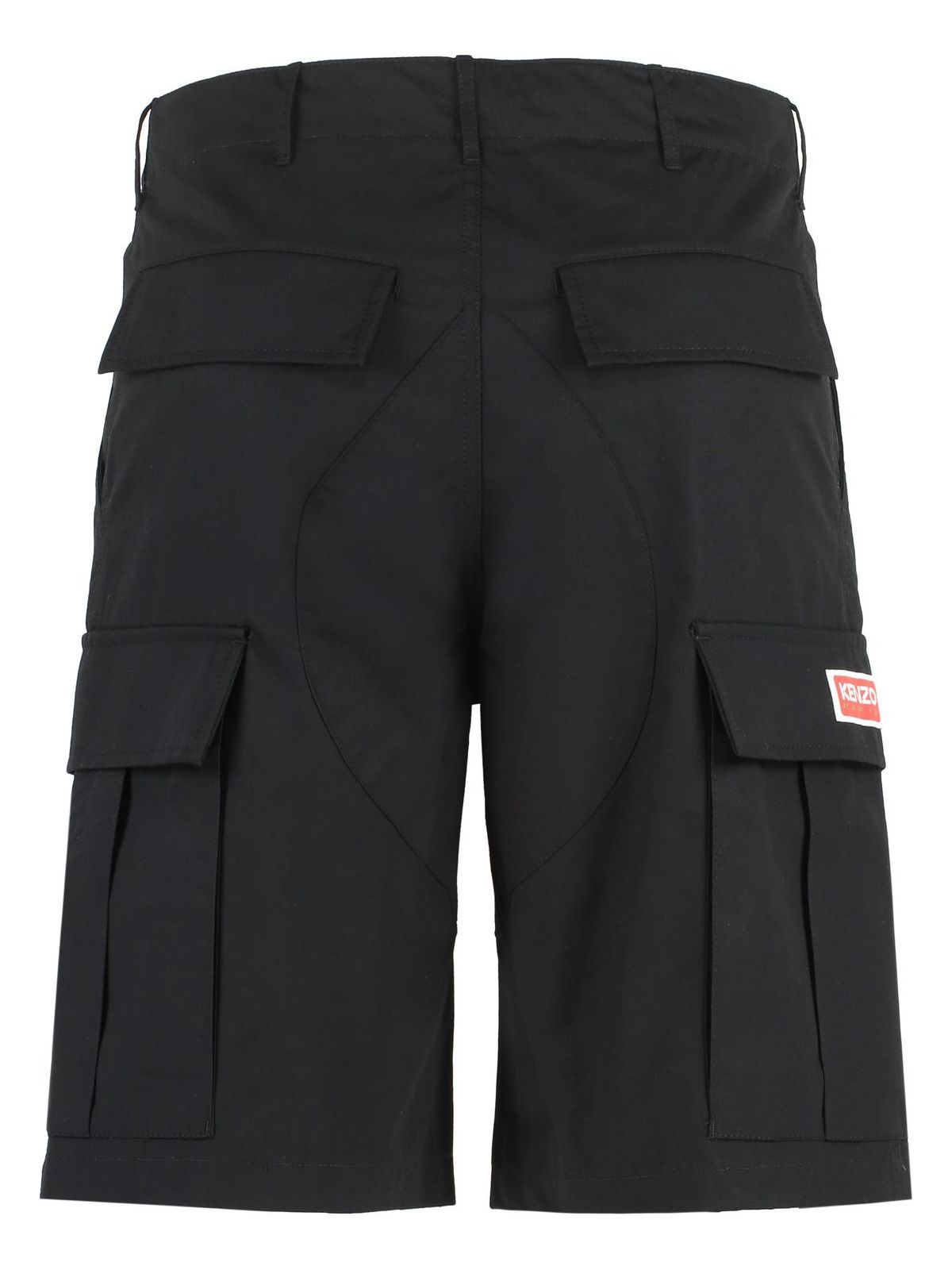 99 KENZO COTTON CARGO BERMUDA SHORTS