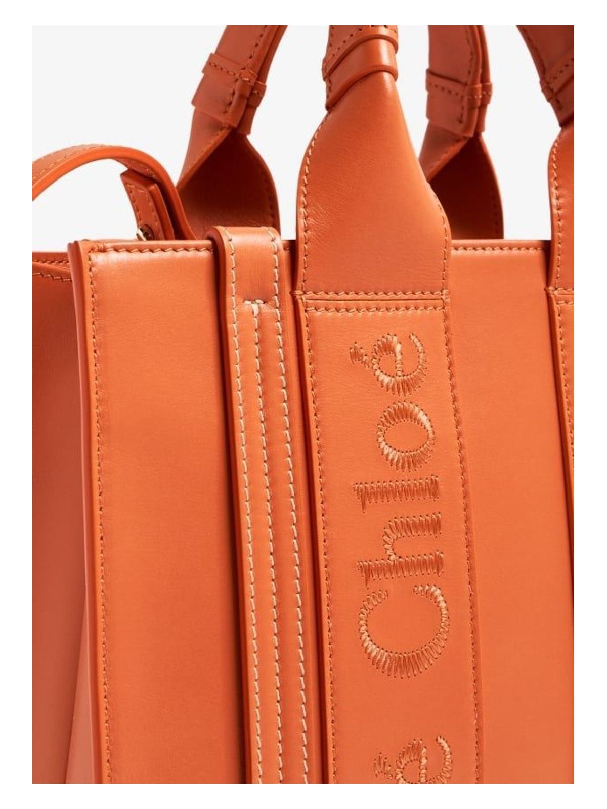 WOODY848 CHLOÉ WOODY SMALL LEATHER TOTE