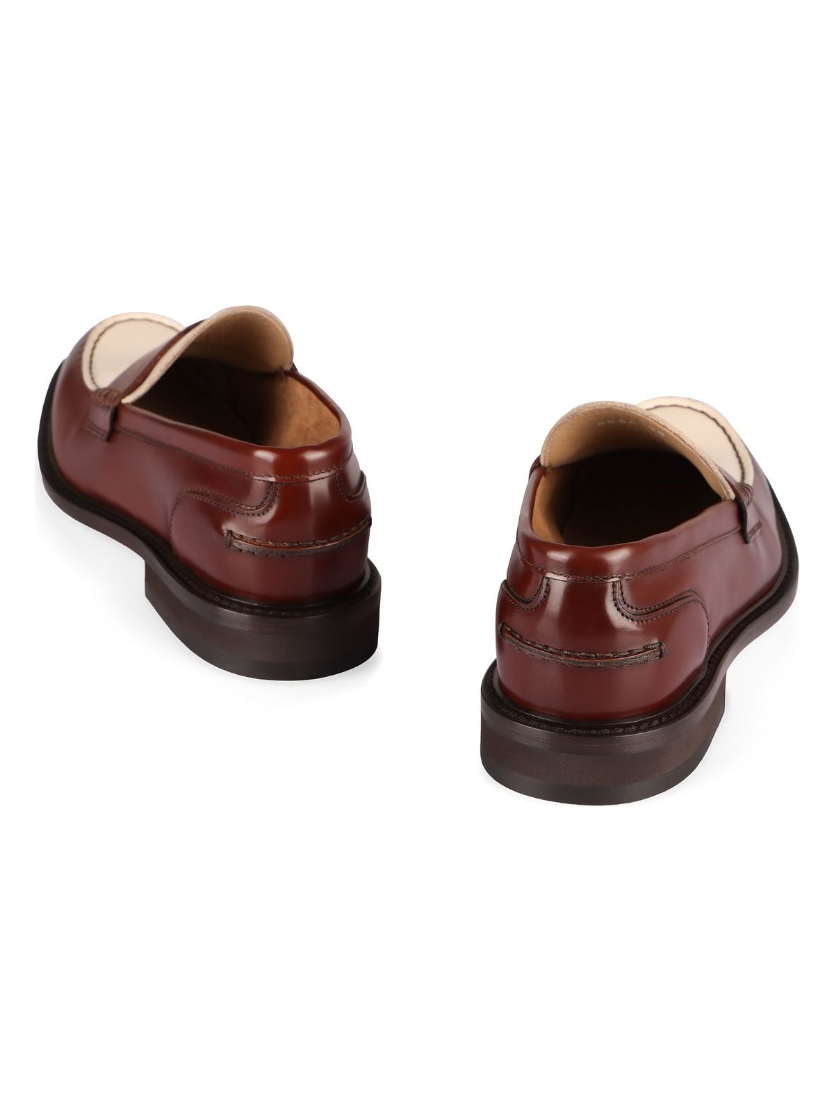 TM24 DOUCAL'S  CLASSIC TWO-TONE LEATHER MOCCASIN