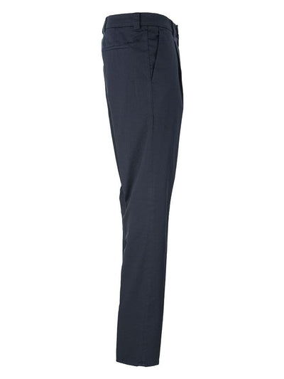 C2517 BRUNELLO CUCINELLI GARMENT-DYED LEISURE FIT TROUSERS IN AMERICAN PIMA COMFORT COTTON WITH PLEATS