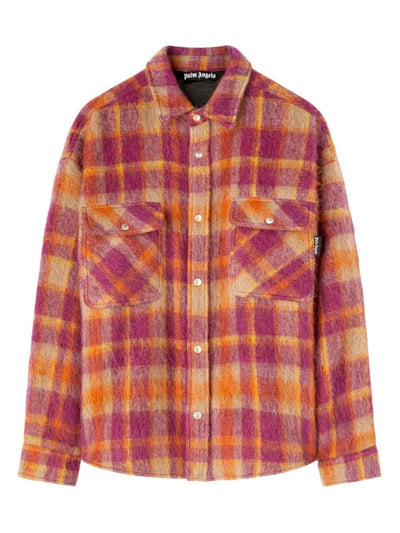 2861 PALM ANGELS CHECKED WOOL OVERSHIRT