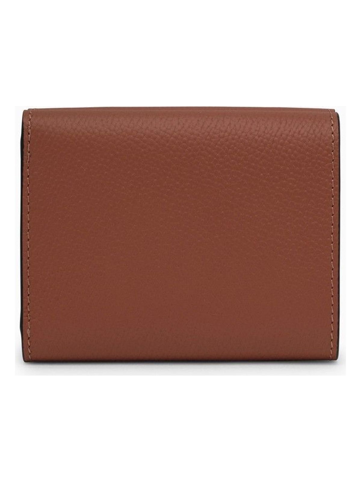 2530 LOEWE  ANAGRAM BROWN GRAINED LEATHER TRIFOLD WALLET
