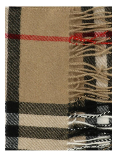 Beige BURBERRY CHECK SCARF
