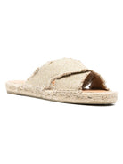 0323004 CASTAÑER PALMERA CANVAS FLAT SANDALS