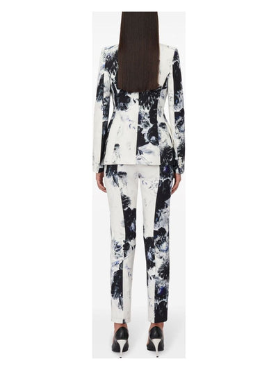 QZALD4243 ALEXANDER MCQUEEN PRINTED CADY TROUSERS