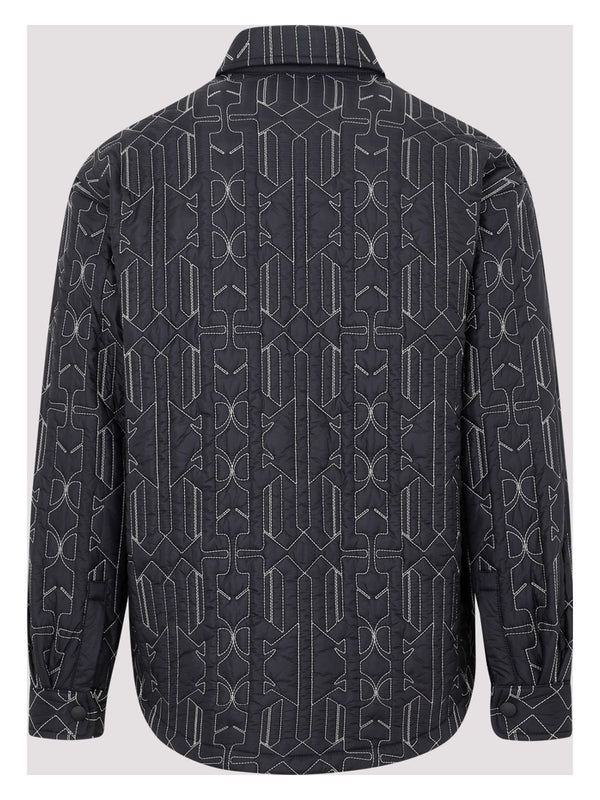 1103 PALM ANGELS MONOGRAM QUILTED OVERSHIRT
