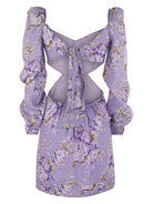 04458F MC2 SAINT BARTH JARA - MINI DRESS WITH FLOWERS