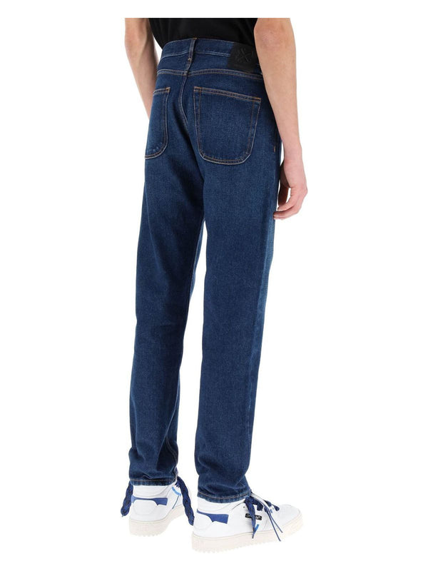 4400M OFF-WHITE  REGULAR JEANS WITH TAPERED CUT