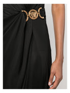 1A005721B000 VERSACE SHORT JERSEY DRAPED DRESS