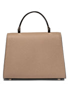 Beige VALEXTRA "ISIDE MICRO" CROSSBODY BAG