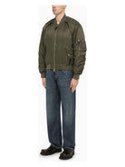 3360 ALEXANDER MCQUEEN  CONVERTIBLE KHAKI NYLON BOMBER JACKET