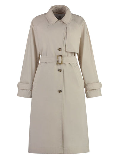 8867 WOOLRICH TECHNO FABRIC TRENCH COAT