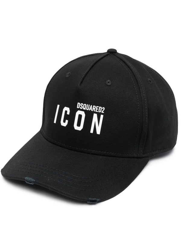 Black DSQUARED2 ICON BASEBALL CAP