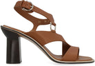 758460 FERRAGAMO HEELED LEATHER SANDALS