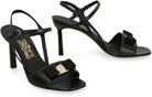 757700 FERRAGAMO GABRIELA BOW DETAIL SUEDE SANDALS