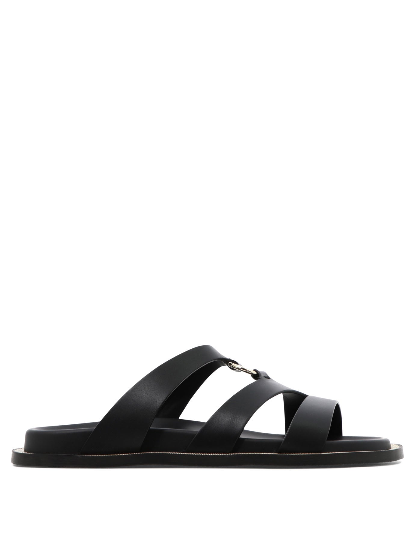 Black FERRAGAMO MIKELA 10 SANDALS 0759952 LOZURI