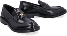 1B00V VERSACE LEATHER LOAFERS