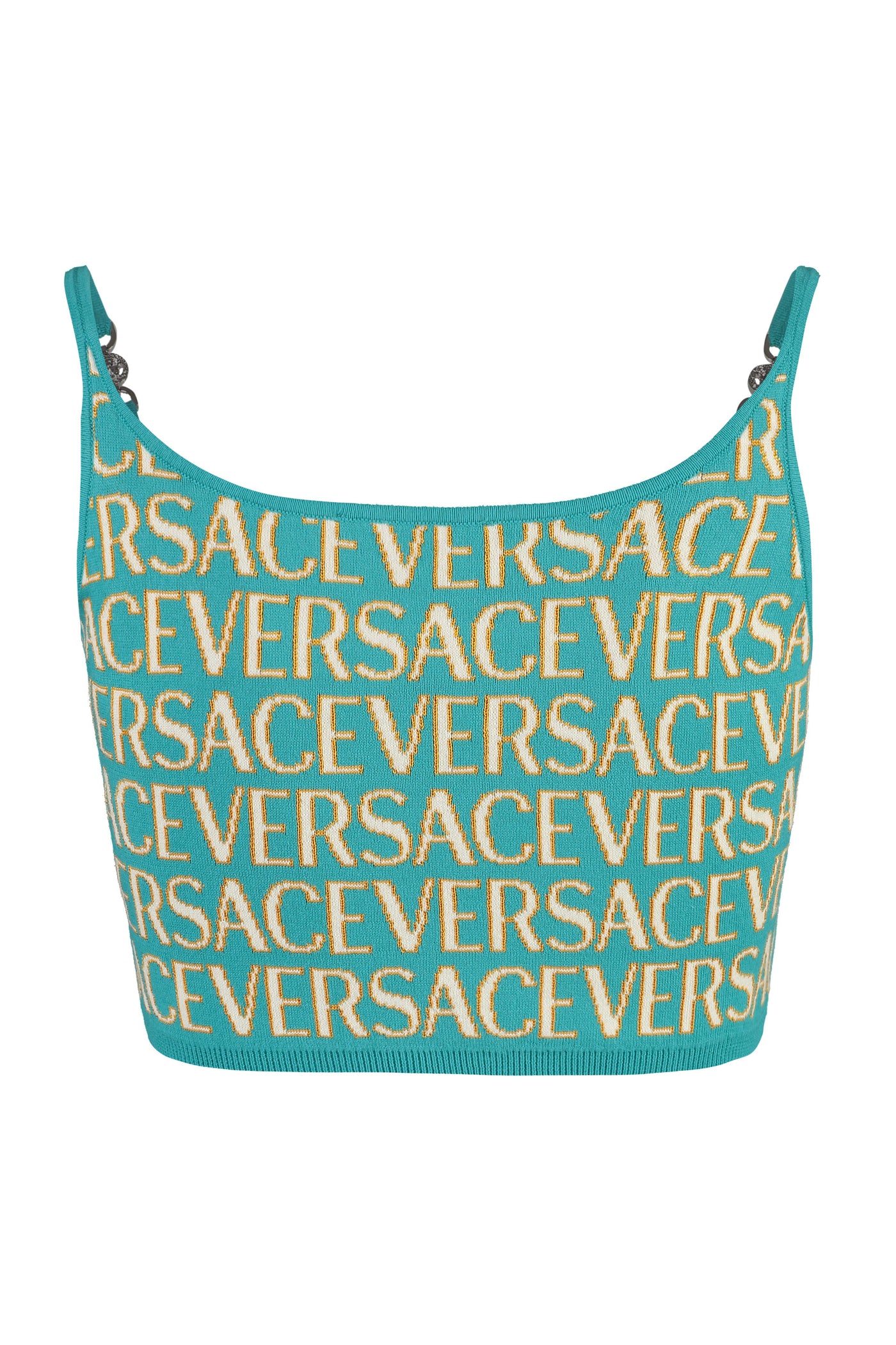 Women's Monogram Knit Crop Top by Versace