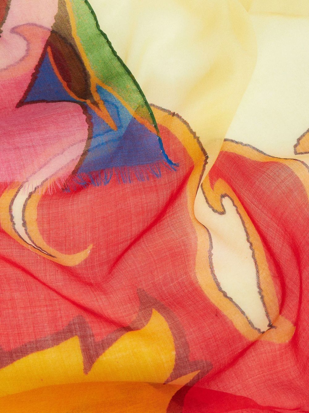ETRO abstract-print scarf - Orange