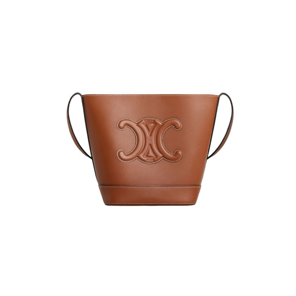 CELINE Triomphe Small bucket cuir triomphe in smooth calfskin  (198243DU3.04LU)