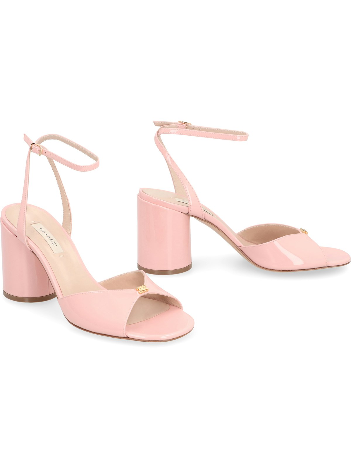 4108 CASADEI TIFFANY PATENT LEATHER SANDALS