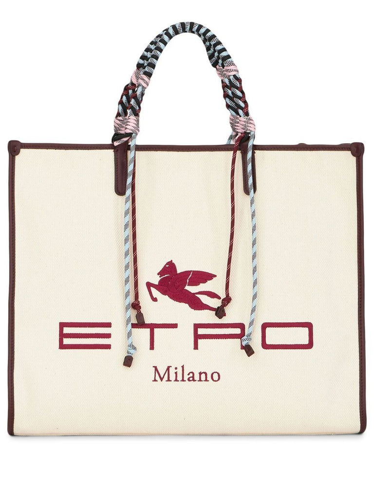 Etro Shopping Bag With Braided Handles