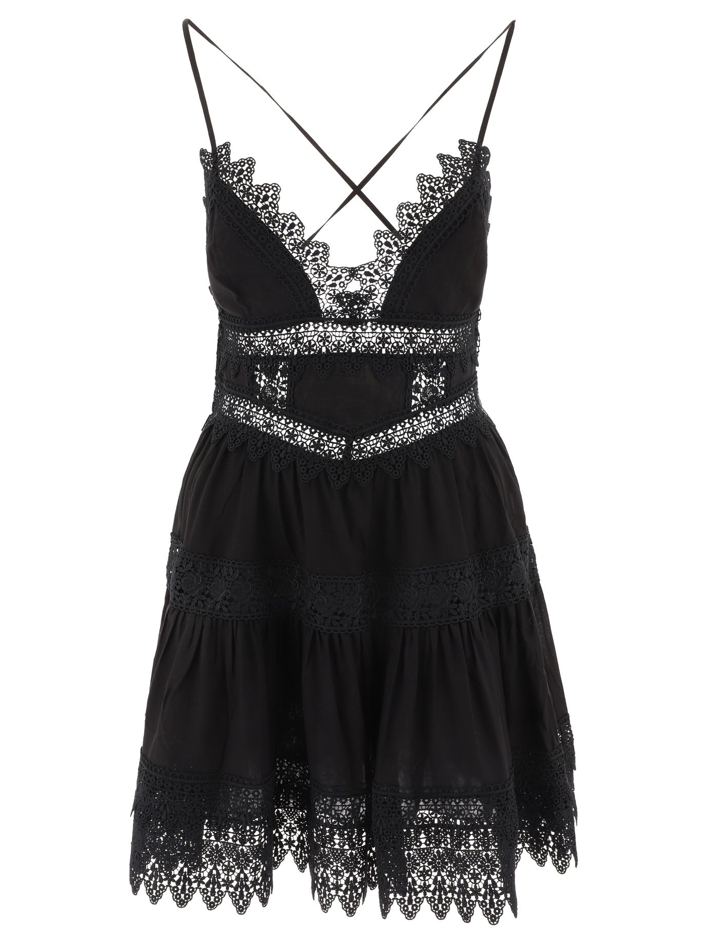 Black CHARO RUIZ IBIZA "RACHEL" DRESS