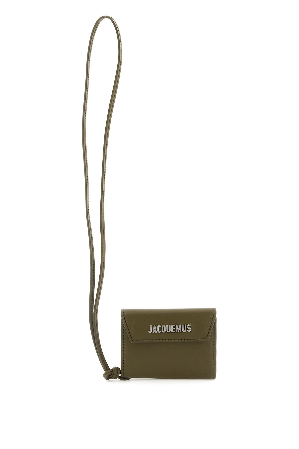 Jacquemus 'le Port Azur' Card Holder With Strap In Black