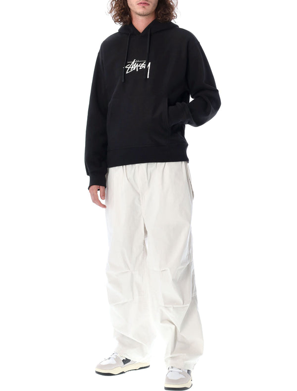 BLAC STUSSY STOCK LOGO EMBROIDERY HOODIE