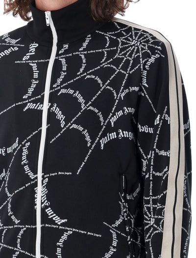 1001 PALM ANGELS SPIDER WEB CLASSIC TRACK JACKET